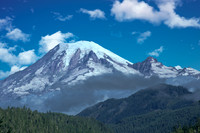 Mount Rainier Foggy Morning -