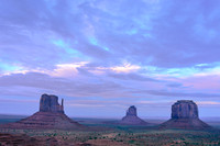 The Mittens at Sunset - Monument Valley