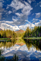 Unnamed Lake, Reflection of Mt. Gibbs - Yosemite