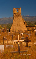 Old Cemetery With Remnants of Old San Geronimo- Taos NM