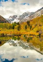 Reflections of First Snow - Lundy Canyon, Eastern Sierra